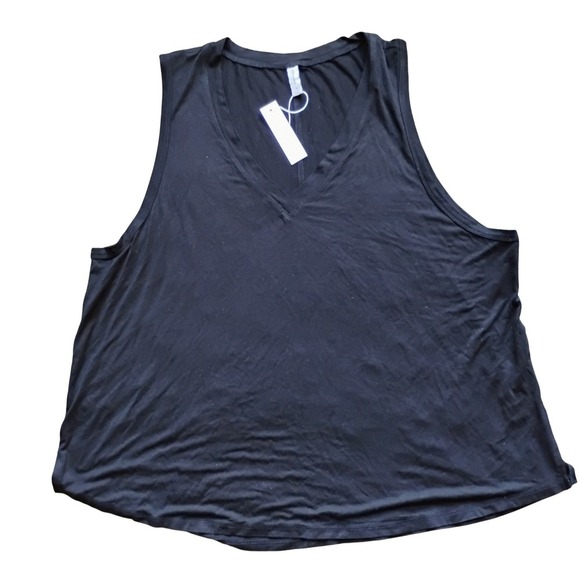 Gentle Fawn Coast Black Tank Top Women's 3X Sleeveless V Neck Casual Blouse - Picture 1 of 7